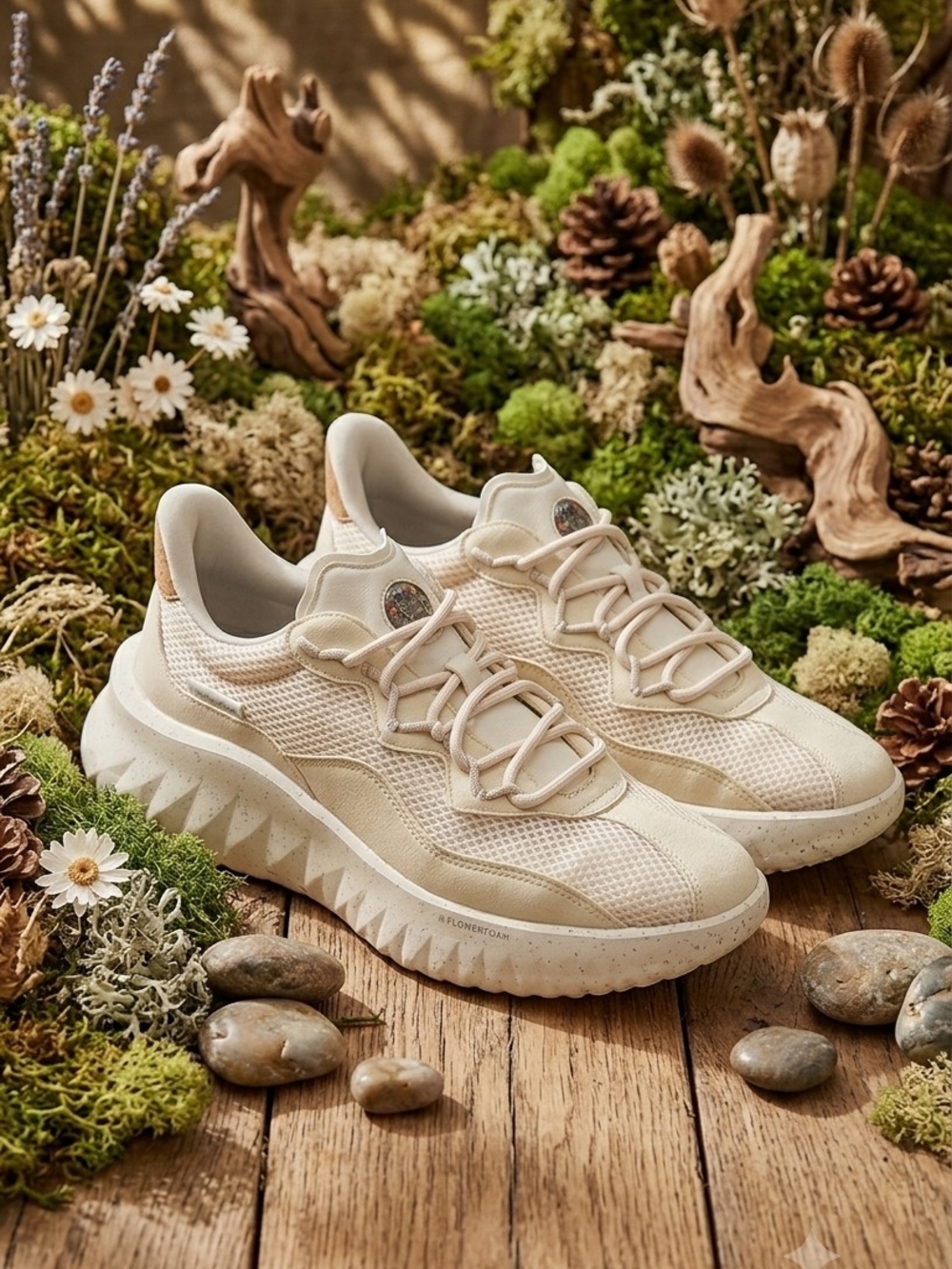 Cole HaanNeutral Cream Women's Fashion Sneakers - Lightweight Comfort